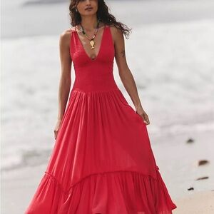 Free People Fun In The Sun Maxi Dress  Small NEW